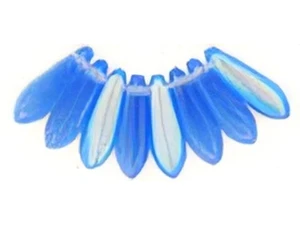 Czech Dagger 10 x 3mm : Matte - Sapphire AB (strand) by Starman