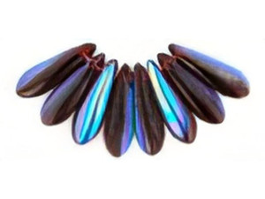 Czech Dagger 10 x 3mm : Garnet AB (strand) by Starman