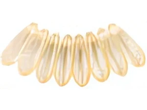 Czech Dagger 10 x 3mm : Luster - Transparent Champagne (strand) by Starman