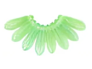 Czech Dagger 10 x 3mm : HurriCane Glass - Sweet Mint (strand) by Starman