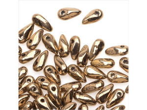 Czech Glass 2.5 x 6mm Bronze Mini Dagger Beads, 2.5-Inch Tube by Starman Czech Glass 2.5 x 6mm Bronze Mini Dagger Beads, 2.5-Inch Tube by Starman