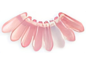 Czech Dagger 10 x 3mm : Milky Pink  (strand) by Starman