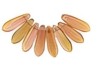 Czech Dagger 10 x 3mm : Milky Pink - Celsian (strand) by Starman