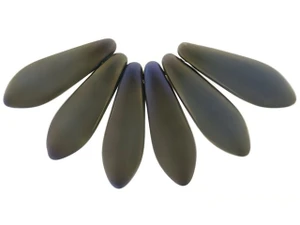 Czech Dagger 16 x 5mm Matte Iris Brown (strand) by Starman
