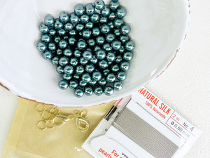 Prestige Pearl Knotting Colorway Kit #6 Crystal Pearl Tahitian