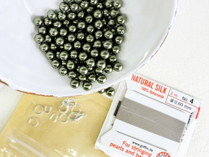 Prestige Pearl Knotting Colorway Kit #10 Crystal Pearl Dark Green