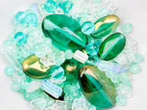 Limited Edition Emerald Pixie Gems Bead Soup - 50 grams