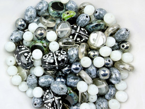 Limited Edition Czech Glass Mosaic Winter Bead Soup - 50 grams