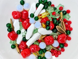 Limited Edition Czech Glass Christmas Cheer Bead Soup - 50 grams