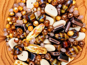 Limited Edition Czech Glass Nomad Bead Soup -  100 grams
