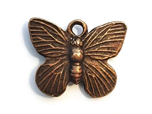 Nunn Design Antique Copper Butterfly Charm