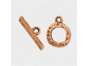 Nunn Design Copper Small Hammered Toggle Clasp Set