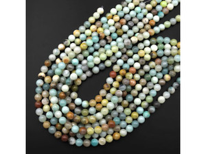 Amazonite 6mm Smooth Round Bead Strand