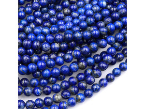 Lapis 4mm Smooth Round Bead Strand Lapis 4mm Smooth Round Bead Strand