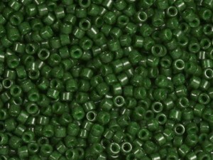 Miyuki 11/0 Opaque Forest Green Delica Seed Beads 2.5-Inch Tube Miyuki 11/0 Opaque Forest Green Delica Seed Beads 2.5-Inch Tube