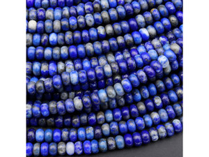 Lapis 4mm Rondelle Bead Strand