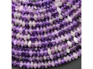 Amethyst 6mm Rondelle Bead Strand