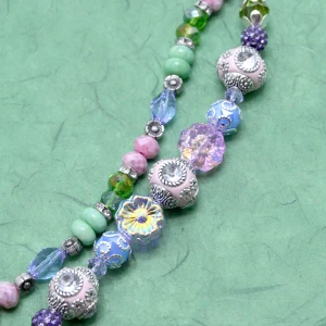 Jesse James Beads National Park Bead Strand Duo – Mount Rainier Wildflower Fields