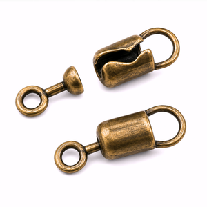 JBB Antique Brass Push-In Pin Lock Clasp 20x6mm