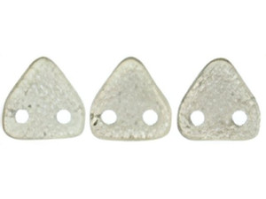 CzechMates 6mm Triangle Beads ColorTrends: Transparent Sharkskin 2.5-Inch Tube
