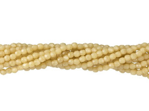 Czech Glass 2mm Antique Beige Fire-Polish Bead Strand by Starman Czech Glass 2mm Antique Beige Fire-Polish Bead Strand by Starman