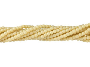 Czech Glass 2mm Antique Beige Round Bead Strand by Starman Czech Glass 2mm Antique Beige Round Bead Strand by Starman