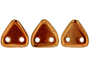 CzechMates 6mm Triangle Beads Bronze Hyacinth 2.5-Inch Tube