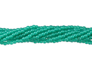 Czech Glass 2mm Atlantis Green Round Bead Strand by Starman Czech Glass 2mm Atlantis Green Round Bead Strand by Starman