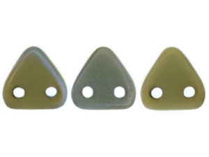 CzechMates 6mm Triangle Beads Matte Oxidized Bronze Clay 2.5-Inch Tube