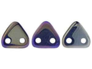 CzechMates 6mm Triangle Beads Luster Iris Navy Blue 2.5-Inch Tube