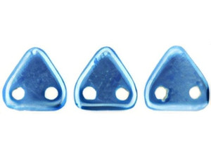CzechMates 6mm Triangle Beads ColorTrends: Saturated Metallic Neutral Gray 2.5-Inch Tube