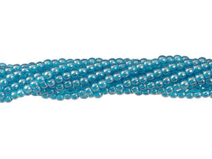 Czech Glass 2mm Capri Blue Luster Iris Round Bead Strand by Starman Czech Glass 2mm Capri Blue Luster Iris Round Bead Strand by Starman