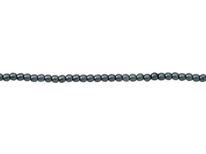 Czech Glass 2mm Charcoal Round Glass Pearl Bead Strand by Starman Czech Glass 2mm Charcoal Round Glass Pearl Bead Strand by Starman
