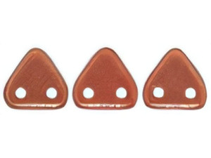 CzechMates 6mm Triangle Beads Halo Cardinal 2.5-Inch Tube