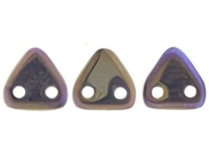 CzechMates 6mm Triangle Beads Luster Iris Opaque Lt Amethyst 2.5-Inch Tube