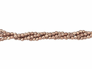 Czech Glass 2mm ColorTrends Saturated Metallic Autumn Maple Fire-Polish Bead Strand by Starman Czech Glass 2mm ColorTrends Saturated Metallic Autumn Maple Fire-Polish Bead Strand by Starman