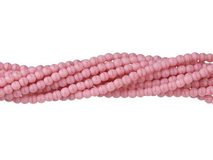 Czech Glass 2mm Matte Coral Pink Round Bead Strand by Starman Czech Glass 2mm Matte Coral Pink Round Bead Strand by Starman