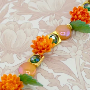 Jesse James Beads Autumnal Floral Bead Strand - Mums The Word