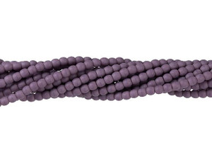 Czech Glass 2mm Matte Opaque Purple Round Bead Strand by Starman Czech Glass 2mm Matte Opaque Purple Round Bead Strand by Starman