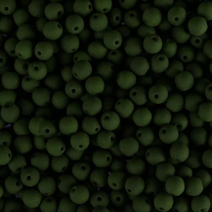 PRECIOSA Czech Glass Bead Strand 4mm, Velvet Dark Green