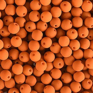 PRECIOSA Czech Glass Bead Strand 6mm, Velvet Orange 
