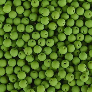 PRECIOSA Czech Glass Bead Strand 4mm, Velvet Green