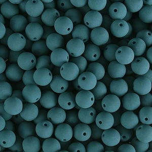 PRECIOSA Czech Glass Bead Strand 6mm, Velvet Dark Teal Blue 