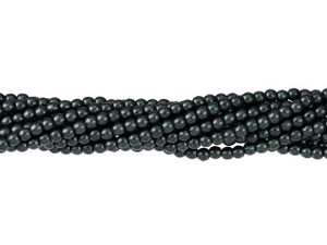 Czech Glass 2mm Metallic Suede Dark Forest Round Bead Strand by Starman Czech Glass 2mm Metallic Suede Dark Forest Round Bead Strand by Starman