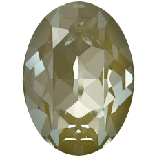 Swarovski 4120 18 x 13mm Oval Fancy Stone Crystal Herbal Green Lux