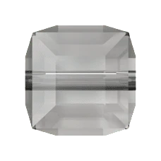 Swarovski 5601 6mm Faceted Cube Bead Crystal Urban Grey
