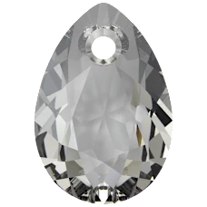 PRESTIGE 6433 12mm Pear Cut Pendant Crystal Urban Grey