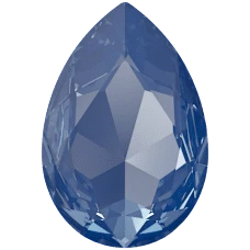 Swarovski 4327 30 x 20mm Pear Fancy Stone Crystal Blue Muse Lux