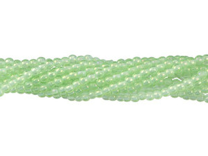 Czech Glass 2mm Peridot Luster Iris Round Bead Strand by Starman Czech Glass 2mm Peridot Luster Iris Round Bead Strand by Starman