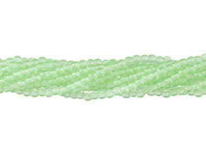 2mm Round Glass Beads, Atlantic Green Luster Iris (Qty: 50) - Jill